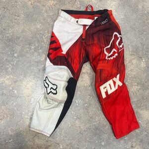 Fox Kids Red and White Casual Pants